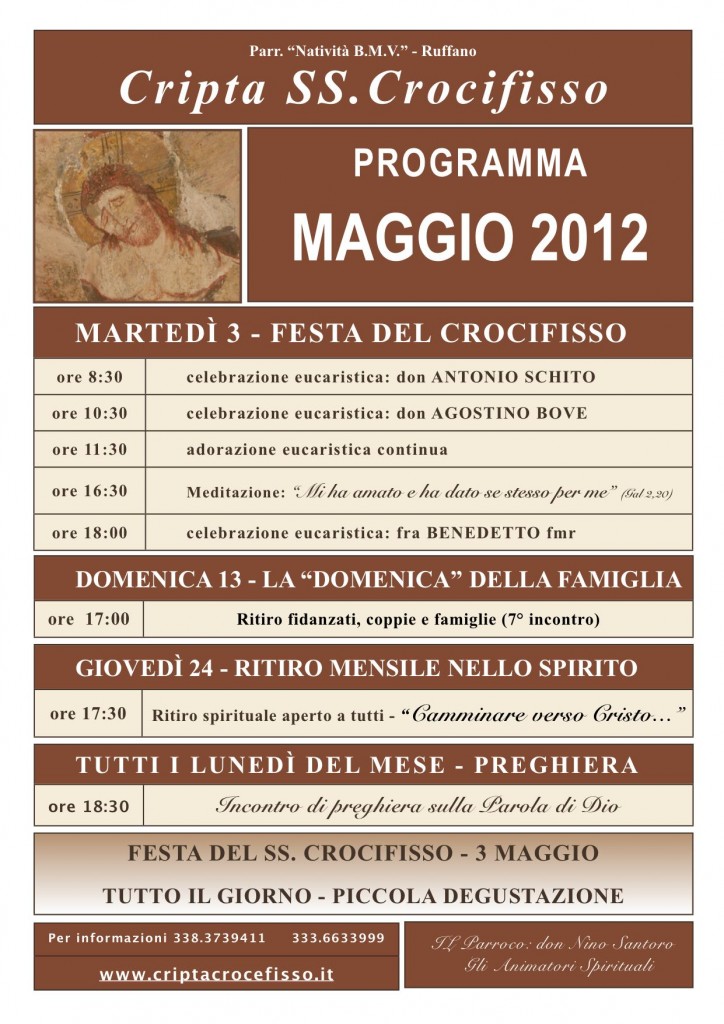 Programma MAGGIO 2012 2