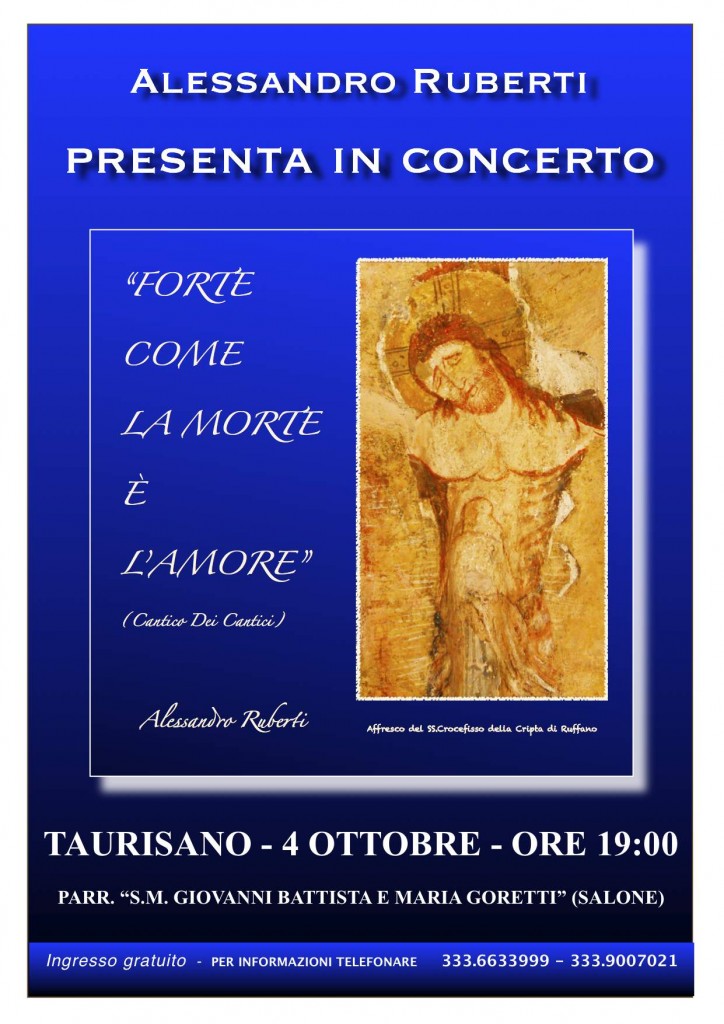 Manifesto per CD - TAURISANO