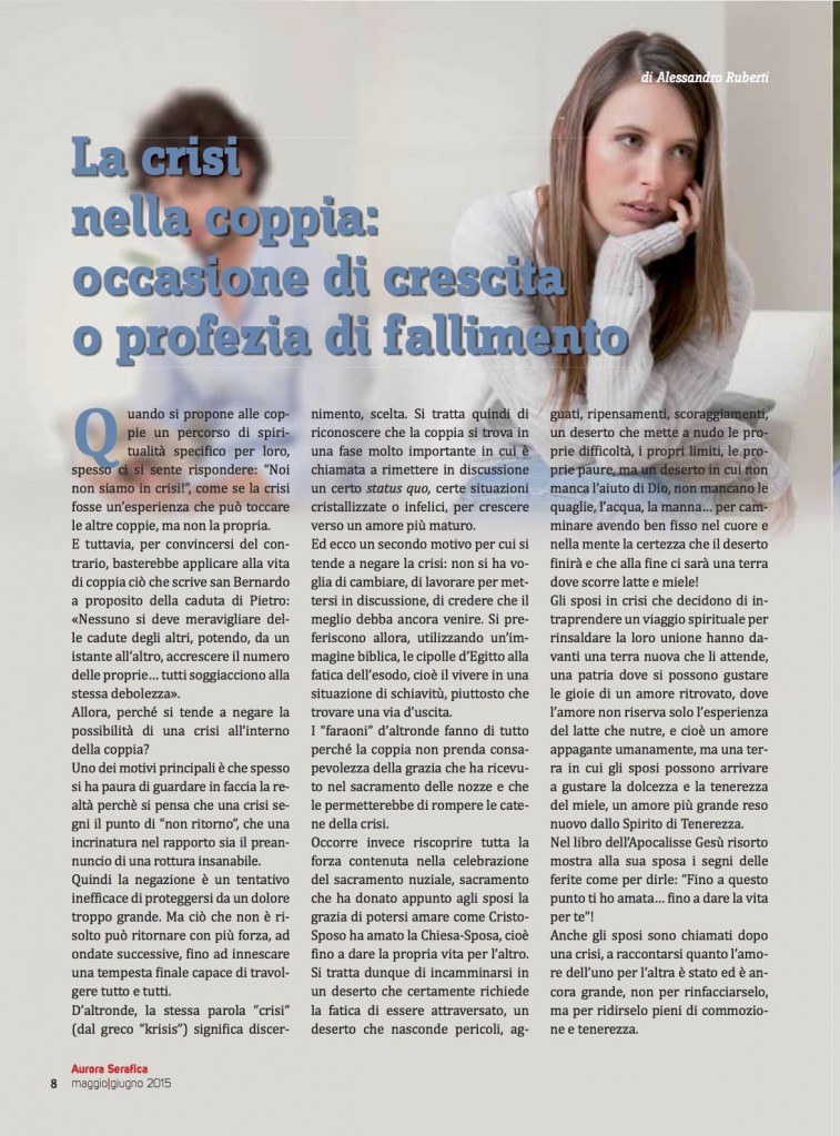 AURORA SERAFICA n. 3-2015